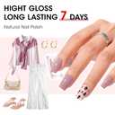 6 x GELLEN Nail Polish Neutral Earth Tones, Nude Dusty Rose Fall Winter Air Dry Regular Nail Polish 6-color Set for Finger Toe Nails Home Salon All Seasons, Not UV Gel, Hema Free, Non Toxic, TPO Free