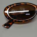 miyya Trendy Polarized Sunglasses Women, Oval Sunglasses for Women Men, Retro Sun Glasses for Women 2024, UV Protection (Tortoise/Brown)