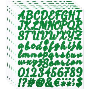 6 x PATIKIL Alphabet Letters Numbers Stickers, 6 Sheets Self Adhesive Vinyl DIY Cursive Capital Decal Label for Mailbox Office Window Gift Box Scrapbook Decor, Dark Green 6 x PATIKIL Alphabet Letters Numbers Stickers, 6 Sheets Self Adhesive Vinyl DIY Cursive Capital Decal Label for Mailbox Office Window Gift Box Scrapbook Decor, Dark Green