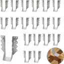 25PCS 2x6 Joist Hanger, 18 Gauge Galvanizing Face Mount Joist Hangers, Hurricane Ties for Rafters Tie Brackets Great for Floor Deck, Ceiling Joists, Wood, Roofs