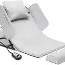 BUIFAC Electric Lifting Bed Backrest with Remote Control, 2-80° Adjustable Angle Assist for Elderly to Sit Up Easily, Comfortable Support for Eating and Resting, 300lb Weight Capacity