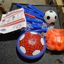Hover Soccer Balls Toys Set for Kids, 2-in-1 Rechargeable Air Floating Football Toy Ball with Led Light, Indoor Sports Games Christmas Birthday for Old Boys Girl