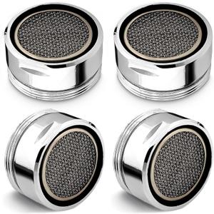 4Pcs Bathroom Faucet Aerator Replacement - 15"/16" 24mm Kitchen Bathroom Sink Attachment High Flow Aerator for Sink Faucet Aerators M24 Male Thread