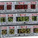 NUMSKULL Back to The Future 3D Lamp Wall Light Plastic - Ambient Lighting Gaming Accessory for Bedroom, Home, Study, Office, Work - Official Back to The Future Merchandise