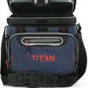 Titan Deep Freeze Coolers - Zipperless Hardbody Cooler - Deep Freeze Insulation, HardBody Liner, and SmartShelf (Navy Blue)