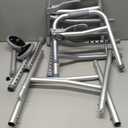 Medical king Walkers for Seniors Aluminum Lightweight Walker with Wheels, Adjustable Width and Height, Folding Walker for Elderly, Handicapped, Disabled 2 Wheels in Front