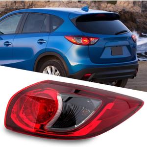 Right Passenger Side Tail Light Assembly Compatible With 2013-2015 Mazda CX-5 With Bulb KD3351150D, MA2805111