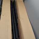 Ceiling Wine Glass Rack - 55.1in Hanging Wine Rack with Glass Holder and Shelf, 2 Layer Industrial Hanging Wine Bottle Holder, Black Metal Ceiling Shelf for Bar Cafe Kitchen (Black, 55.1×11.8×31.4in)