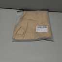 WDIRARA Women's Cargo Skirt Flap Pocket Side High Waist Zipper Fly Bodycon Mini Skirt (S)