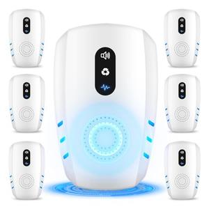 2026 Upgraded Ultrasonic Pest Repellent Indoor Insect Repeller, Mouse Traps, Repellent Roach, Mouse, Bugs, Mosquito, Mice, Spider, Ant, Rodent Repellent Ultrasonic Plug in, 3 Mode Switching, 6 Packs