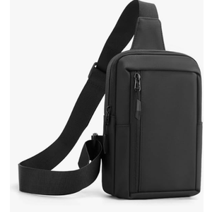 Crossbody Bag,Cross Body Fanny Packs for Men Women Trendy,Black Small Sling Phone Chest Bag for Workout Running