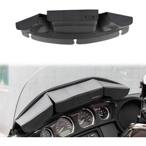 Three-Pocket Batwing Fairing Pouch Windscreen Windshield Bag Pouch Compatible with Harley Electra Glide Street Glide Ultra Limited and Tri Glide Models 2014-2024