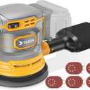 Cordless Random Orbital Sander Compatible for Dewalt 20v 60v Battery(NO Battery), Electric Palm Orbital Sander With Dust Collector, 6 Variable Speeds, 20Pcs Sandpaper For Sanding Polishing Woodworking