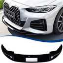 Front Bumper Lip Compatible with (2021-2025) 4-Series Gran Coupe G26 & i4 M-Sport Models Gloss Black Splitter