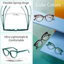 OCCI CHIARI Cat Eye Reading Glasses for Women Fashion Ladies Readers 1.0 1.25 1.5 1.75 2.0 2.25 2.50 2.75 3.0 3.5 (Green)