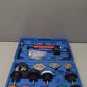 WNZ Universal Radiator Pressure Tester and Pieces Radiator Pressure Tester Portable Toolbox Blue (15-Piece Set)