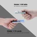 Travelambo Carbon Fiber Money Clip Front Pocket Wallet Minimalist Wallet Slim Wallet Credit Card Holder