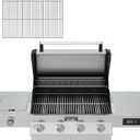 Monument Grills 97888 3-Pack Stainless Steel Cooking Grids for 4-Burner Grill 24633, 24367, 41847NG, 35633, 35633R, 35633G, 35633B, D405, D425, 17.728.3 Inch