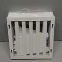 SHIISEWE White Bamboo Shoe Rack for Small Spaces 6 Tier Tall Vertical Narrow Rack