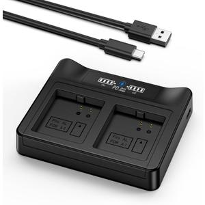New 18W PD Fast Charging LCD USB Dual Battery Charging Station for Arlo Pro, Arlo Pro 2 Home Security Camera System Batteries