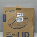 YOSUKATA Premium Wok Cover 14" for Wok 14" - Wooden lid for Frying Pan - Ergonomic Handle - Condensate-free - Durable Accessories for Carbon Steel - Cast Iron - Stainless Steel & Aluminum Woks