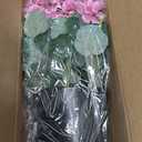 2 Pack Artificial Geranium Flowers Topitary Trees for Outdoors, UV Resistant Geraniums Potted Bushes Look Real Silk Faux Plants for Front Door Garden Porch Planter Farmhouse Home Decor (Pink)