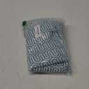 No Hook Shower Curtain, Water-Repellent Fabric Easy Hang Shower Curtain for Bathroom, Machine-Washable (78x78 inch), Abstract Cloud Ombre Light Blue Teal Colors