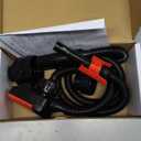 FUELIO Fuel Transfer Pump Battery Powered Gas Pump For 5 Gallon Gas Can: Automatict Shut-off Nozzle, 42 IN Long Hose, 3 Adapters for 4 Size Gasoline Tank