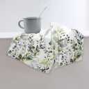 Spring Green Leaves Flora Hand Towels for Bathroom Set of 2, Eucalyptus Branches Soft Highly Absorbent Face Towel, Microfiber Hand Towels for Kitchen Bath Dish Towels Hotel Spa Gym Home Decorations