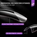 2 x Gelike EC Duck Dual Forms for Extension: 120 Pcs Color Nail Form, 12 Size Nail Forms For Builder, Half Matte Gel Forms For Manicure Art Design Salon Diy