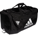 adidas Unisex Defender 4.0 Gym Duffel Bag for Men and Women, Black/White, Large (110L)