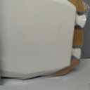 Bemis 500EC Durable Wood Toilet Seat with Easy Clean Hinges, Made in USA, Round, Biscuit