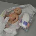 Lifelike Full Body Silicone Baby Doll 13inch Anatomically Correct Silicone Reborn Baby Girl Realistic Real Life Baby Doll for Toddlers