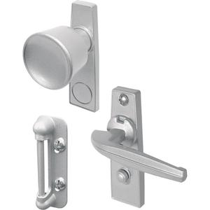 Prime-Line K 5000 Tulip Knob Latch, 1-3/4 In. Mounting Holes, Aluminum (1 Set)