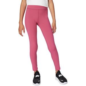 Nike Big Girls' One Dri-FIT High-Waisted Leggings (X-Large, Sweet Beet/White)