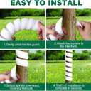 4 x 4PCS Tree Trunk Protector Guard, 2 Size Plastic Spiral Tree Bark Protector Tree Wraps to Protect Bark, Tree Tubes Protect Saplings Plants from Deer, Rabbit, Cats, Rodents, Mowers, Trimmers
