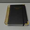 Undated Daily Monthly Planner for 2026 or Anytime - A5 To Do List with Hourly Schedule, Hardcover Spiral Bound Daily Planner to Increase Focus, Stylish School/Office Supplies, 5.8" x 8.5", Black