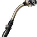 RESTMO Watering Wand Heavy Duty, Metal Garden Hose Wand with 10 Spray Patterns, 15-Inch Long Hose Nozzle Sprayer with Thumb Flow Control, Ideal to Water Hanging Baskets and Shrubs