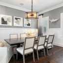 11.8" Black Hanging Pendant Light Fixtures,3 Light Small Drum Glass Dining Room Light Fixtures Over Table with Chain,Chandelier for Foyer,Kitchen Island,Dining Room,Bedroom,Breakfast Nook