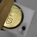 360 Rotating Sunglass Organizer Storage, Stainless Steel Glasses Holder Stand, Glasses Organizer with Tray for Desk, Dresser, Tabletop, Nightstand and Home Decor (Gold)