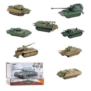 1:72 Assembly Tank Model Set 8 Pcs Incl. Panzer III, Jagdtiger, AS-90, M12, M113A2, YPR-765, Tiger, M88A1G