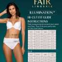 Vanity Fair Women's Illumination Hi Cut Panties, Silky Stretch & Satin Trim (White, XXXL)