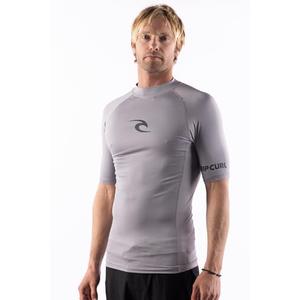 Rip Curl Men's Standard Short Sleeve Rashguard-UPF 50+ Sun Protection Surf Shirt, Tight Fit Rash Vest L