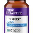 New Chapter Vegan Elderberry Capsules with 64x Concentrated Black Elderberry + Black Currant for Comprehensive Immune Support, Non-GMO Project Verified, Gluten Free, Certified Vegan, 30 Count (EXP: 04/29)