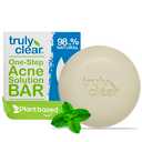 Truly Clear Stops Acne - Plant-Based 1-Step Pimple Treatment for Face, Chest & Back - Approved for Acne, Rosacea, Non-Drying, Pharmaceutical Grade, Salacylic Acid + Hyaluronic Acid
