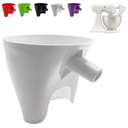 Flour Funnel for KitchenAid Stand Mixer Bowl, ONLY for 4.5-5 Qt Tilt-Head Mixers, Not Universal, Not for Bowl-Lift Models, Splash Guard Attachment for Baking Ingredients (White)
