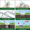 4 Pack Mole Traps That Kill Best, Mole Trap Easy to Set, Galvanized Steel Scissor Traps for Lawns, Reusable Quick Capture Gopher Vole Outdoor Use, Silver