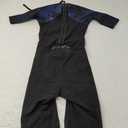 ZONE3 Women's Shortsleeve Swimskin (Medium, Black/Blue)