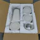 YANLING 5 Pack White Ceramic Vases for Home Decor, 6 Inch Modern Vases for Centerpieces Pampas Grass Table Vase, Boho Vases for Flowers Decor