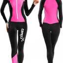 COPOZZ Mens Wetsuit Front Zip Wet Suit for Snorkeling, Surfing, Scuba Gear, Paddleboarding, Water Sports, X-Small